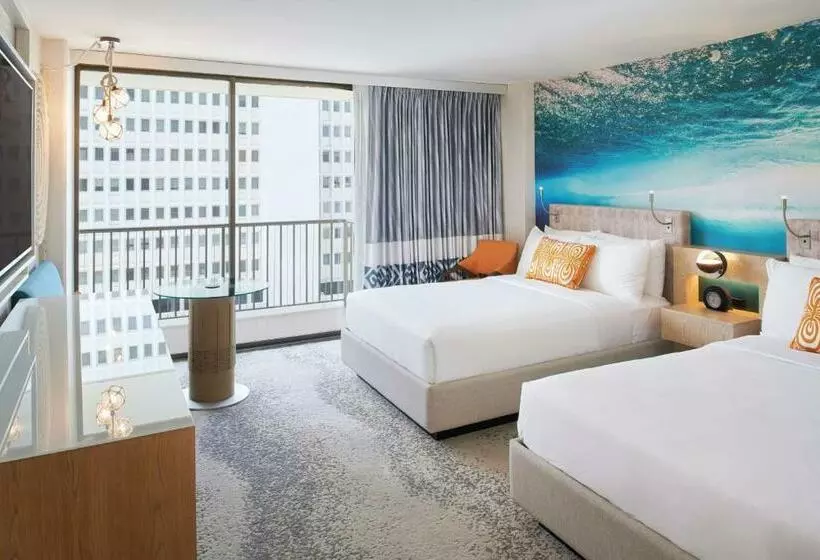 اتاق استاندارد با 2 تخت دوبل, Outrigger Waikiki Beachcomber