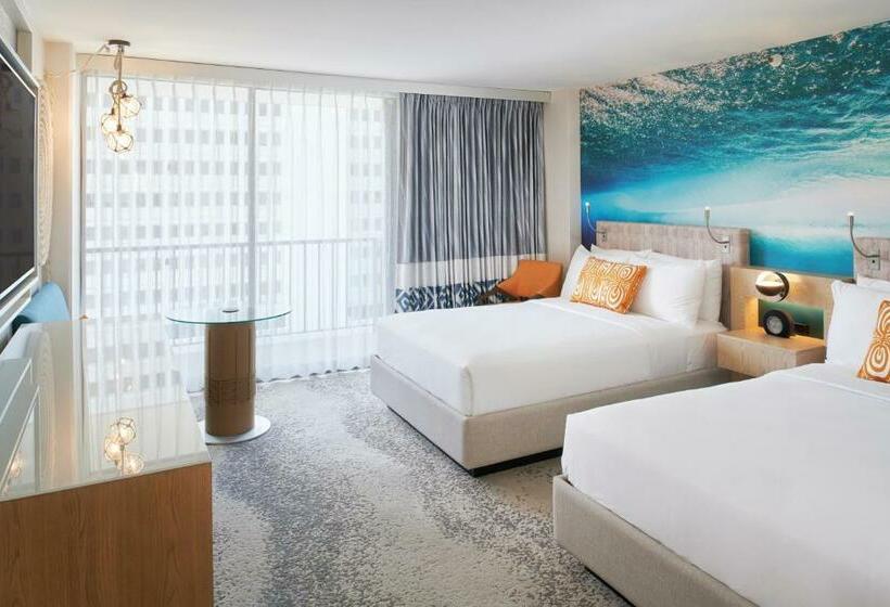 Номер Стандарт 2 Двуспальные Кровати, Outrigger Waikiki Beachcomber