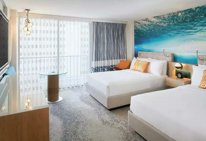 اتاق استاندارد با 2 تخت دوبل, Outrigger Waikiki Beachcomber