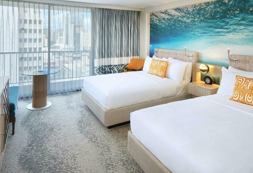 Номер Стандарт 2 Двуспальные Кровати, Outrigger Waikiki Beachcomber