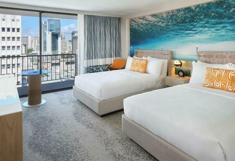 Номер Стандарт 2 Двуспальные Кровати, Outrigger Waikiki Beachcomber