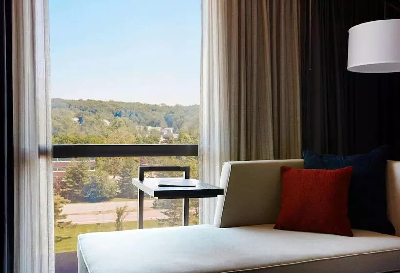 景色の見えるダブルベッドスタンダードルーム, Westchester Marriott