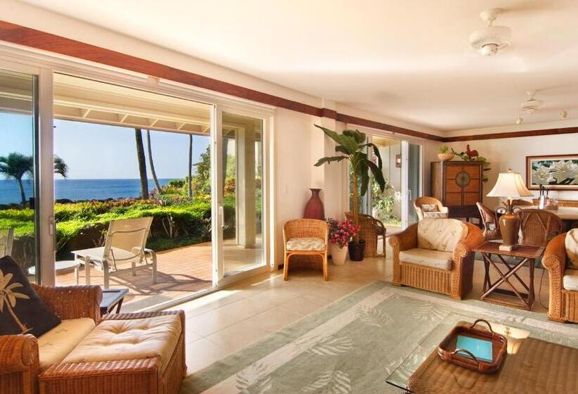 オーシャンビューの２ベッドルームデラックスアパート, Whalers Cove In Poipu