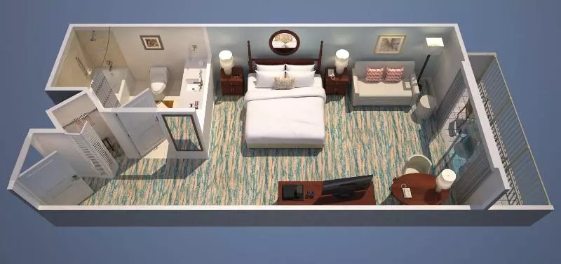 キングサイズベッドのスタンダードルーム, Grand Cayman Marriott Resort