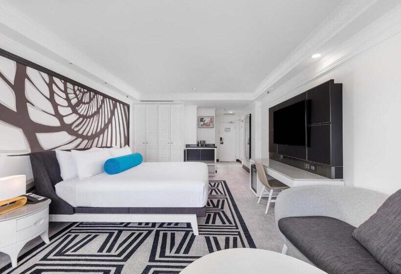 غرفة ديلوكس سرير كينج ذات إطلالة, Pullman Cairns International