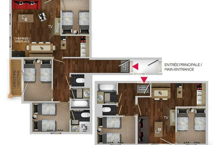 5 Bedroom Apartment, Residences Village Montana By Les Etincelles