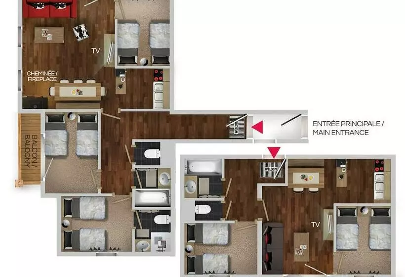 5 Bedroom Apartment, Residences Village Montana By Les Etincelles