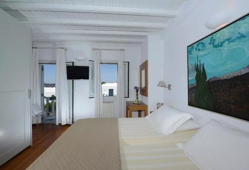 اتاق استاندارد یک نفره با چشم‌انداز دریا, Elena Hotel Mykonos