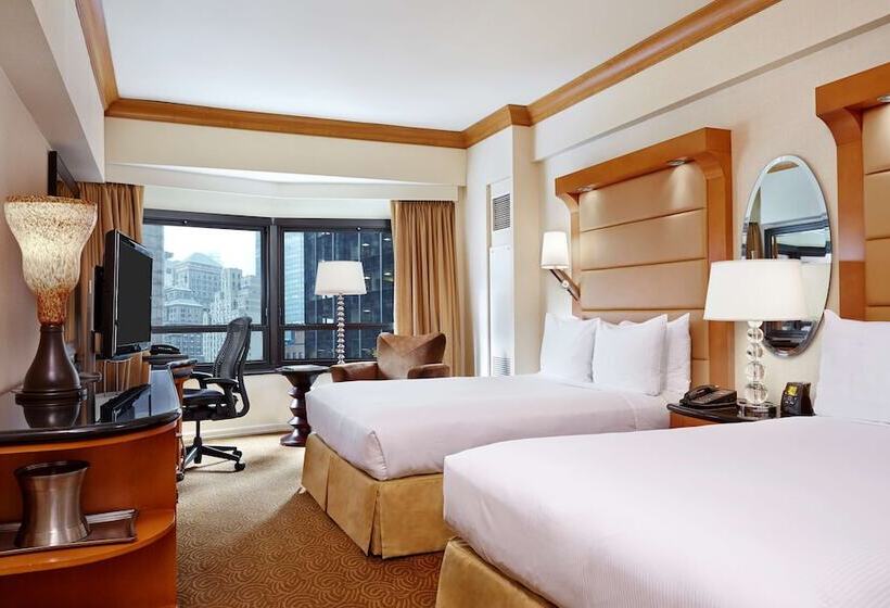 带2个双人床的标准工作室, New York Hilton Midtown
