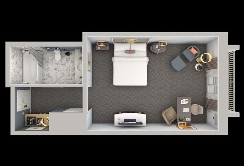 전망 스탠다드 룸 더블 침대, The Ritzcarlton, Marina Del Rey