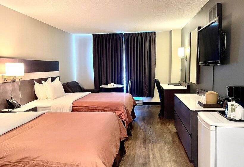 Номер Стандарт 2 Двуспальные Кровати, Auberge De La Gare