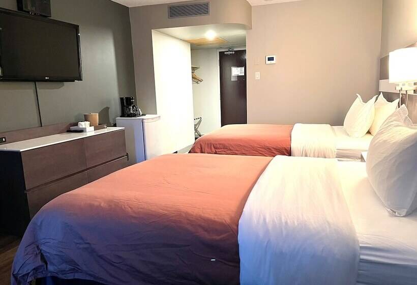 스탠다드 룸 더블 침대 2개, Auberge De La Gare