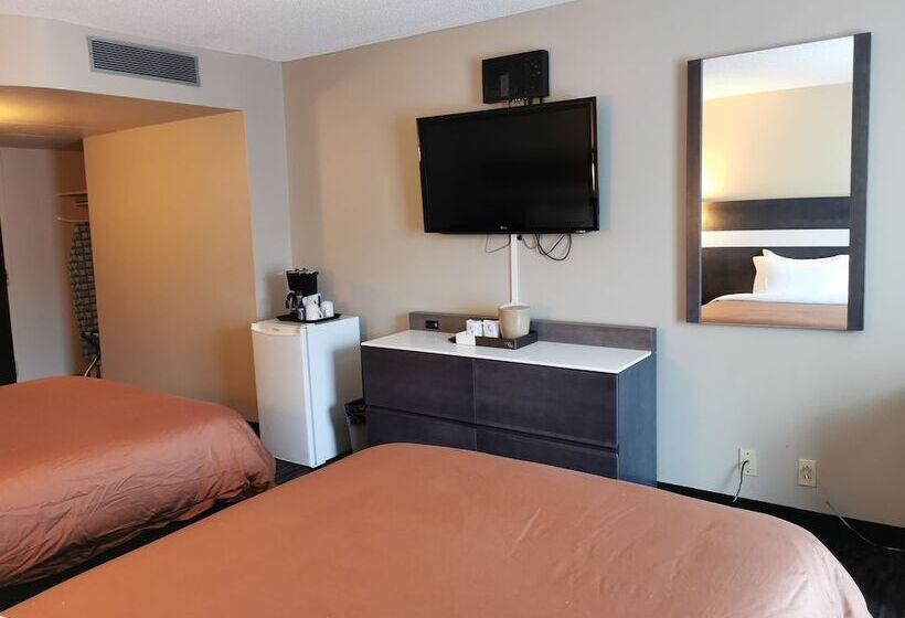 스탠다드 룸 더블 침대 2개, Auberge De La Gare