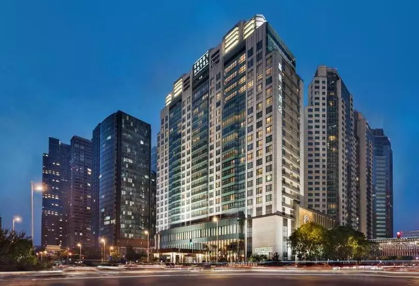 キングサイズベッドのデラックスルーム, Kerry Hotel, Beijing By Shangri La