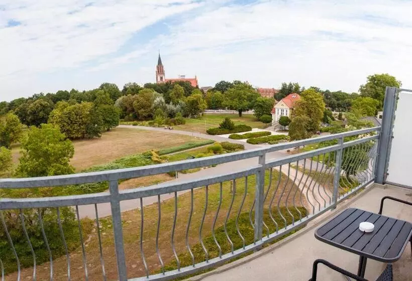 バルコニー付きシングルスタンダードルーム, Parkhotel Neubrandenburg