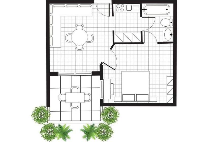 Студио Стандарт Вид на Сад, Grecotel Casa Adele, Grecotel Apartments