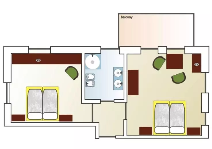スタンダード4人部屋, Gampen