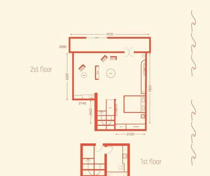 اتاق دلوکس با تخت کینگ و چشم‌انداز, Ravesis