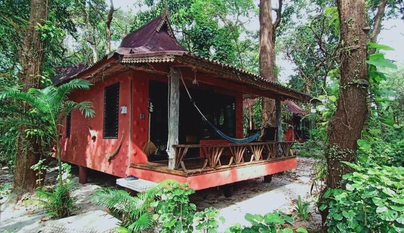 ویلای 1 خوابه با چشمانداز باغ, Bamboo Bungalows