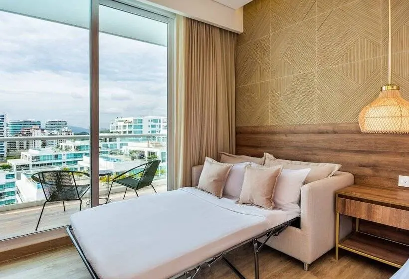 اتاق استاندارد با تخت دوبل, Santa Marta Marriott Resort Playa Dormida