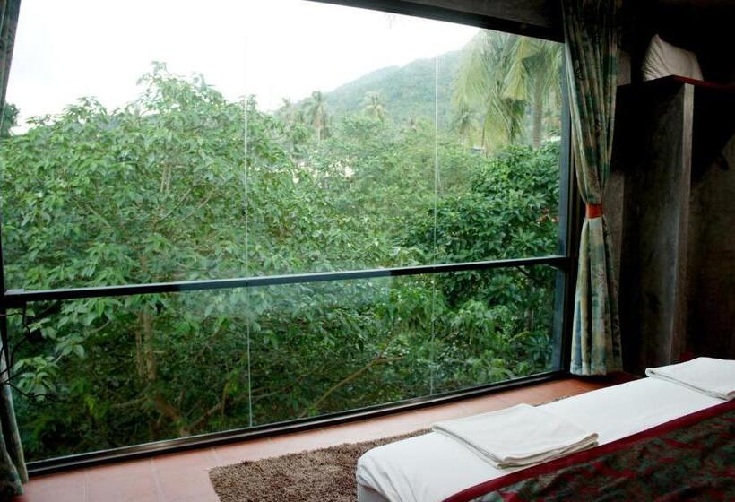 اتاق استاندارد با تخت بزرگ, White Jail At Koh Tao Hostel