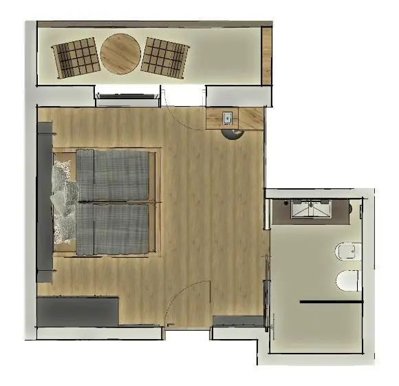 バルコニー付きデラックスルーム, Boutique Hotel Planlim