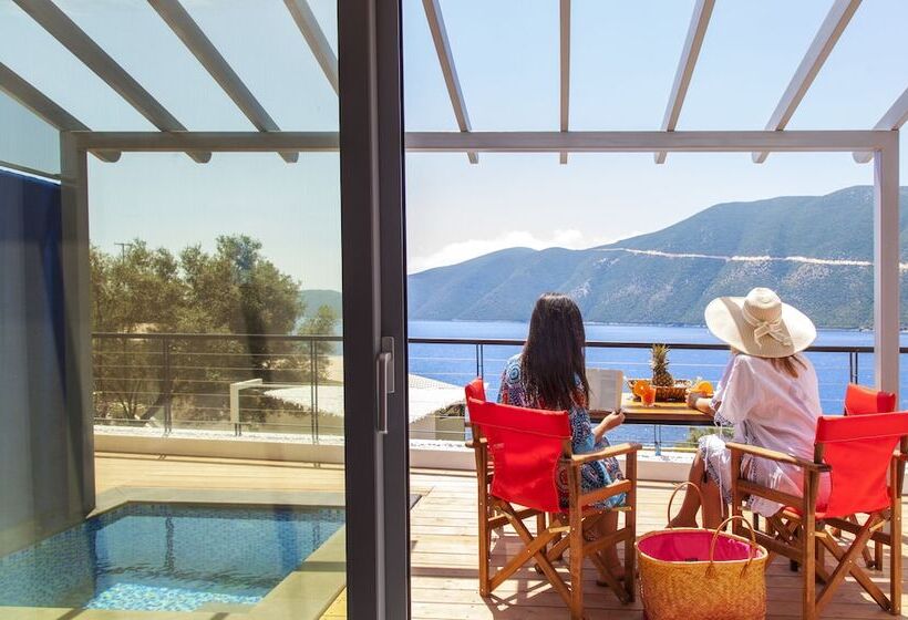 جناح ديلوكس مطل على البحر, Sappho Boutique Suites