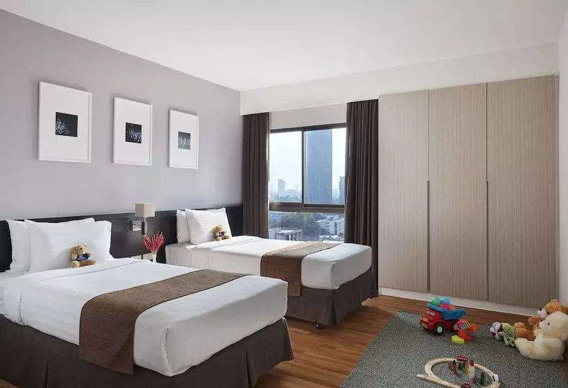 ２ベッドルームのエクゼクティブアパートメント, Somerset Park Suanplu Bangkok