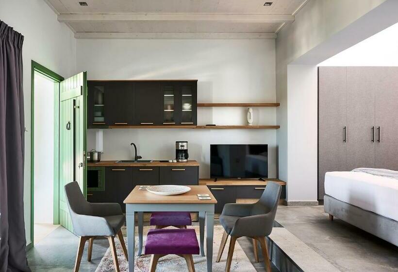 带海景的复工套房, Emgard Suites Kythnos