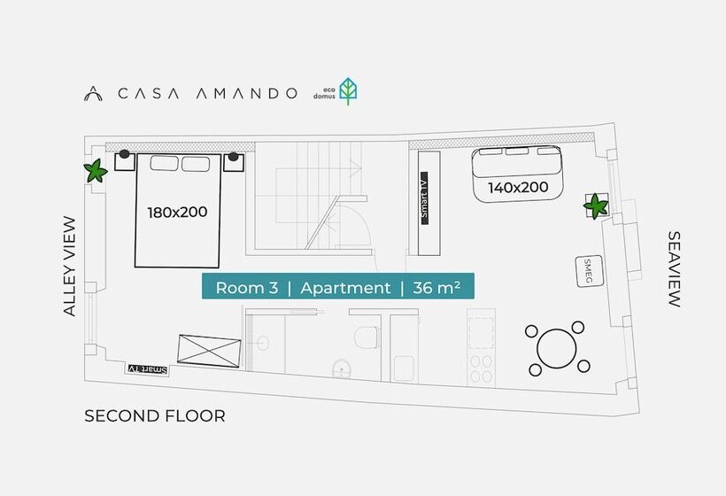 Tengerre Néző 1 Szobás Apartman, Casa Amando Eco Boutique House