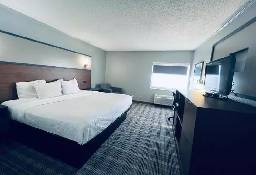 キングサイズベッドのデラックスルーム, Americinn By Wyndham Glendale Milwaukee