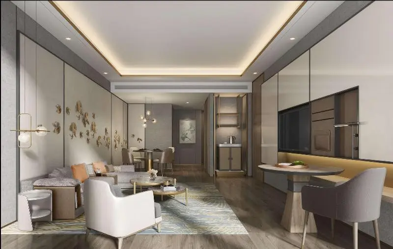 キングサイズベッドのスイートルーム, Hilton Garden Inn Xuzhou, China