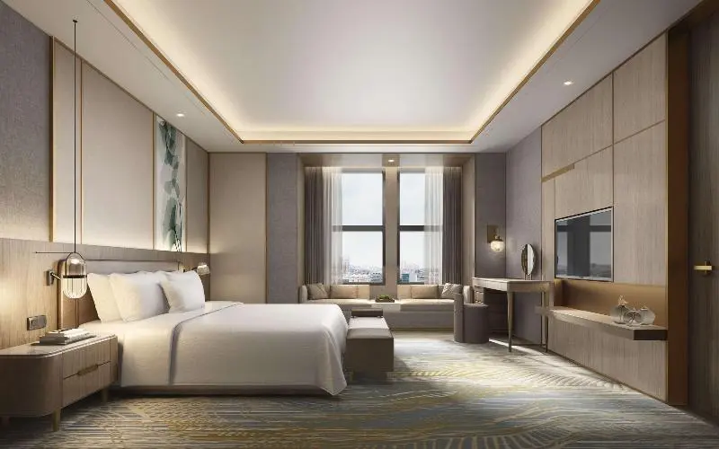 キングサイズベッドのスイートルーム, Hilton Garden Inn Xuzhou, China