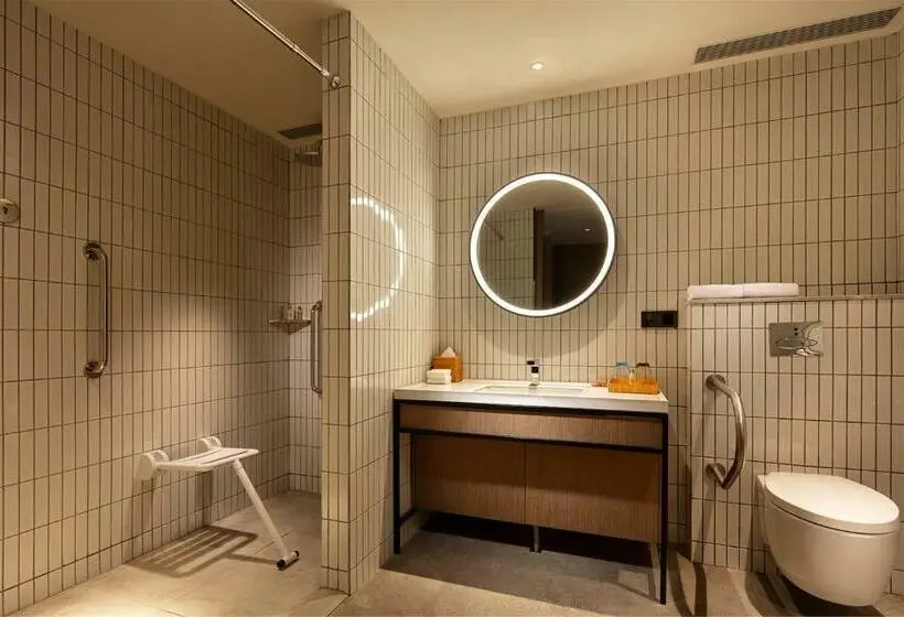 身障者適用キングサイズベッドルーム, Hilton Garden Inn Xuzhou, China
