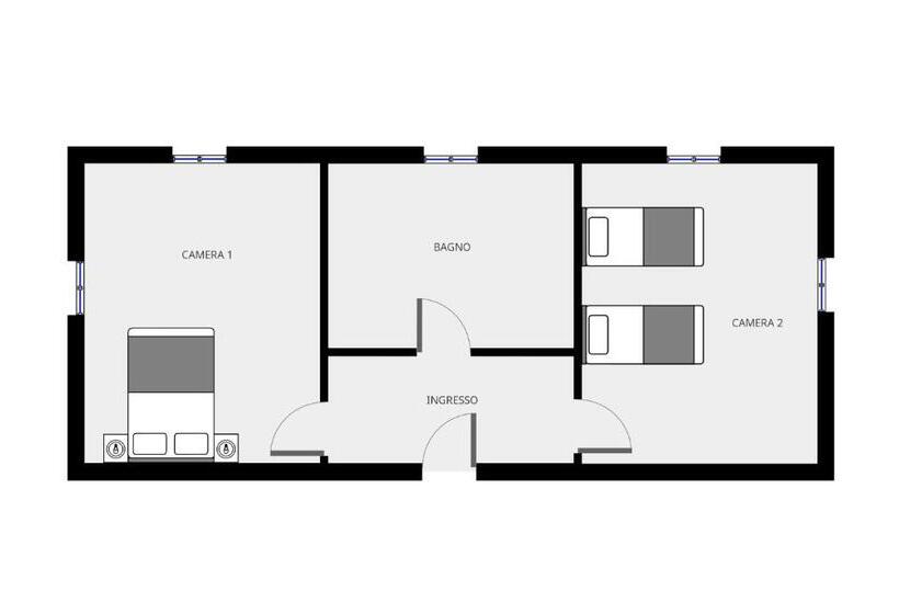 패밀리 룸, Agriturismo Ca  Del Sartu