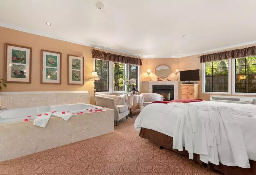 キングサイズベッドのデラックスルーム, Candlelight Inn Napa Valley