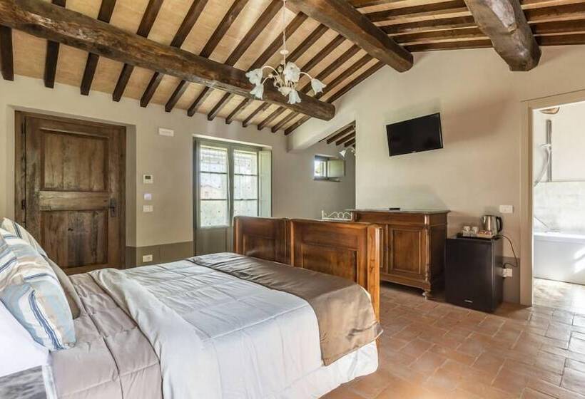 스탠다드 룸 킹사이즈 침대, Agriturismo Merigge Wellness & Spa Montepulciano