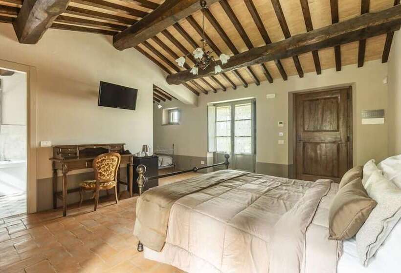 스탠다드 룸 킹사이즈 침대, Agriturismo Merigge Wellness & Spa Montepulciano