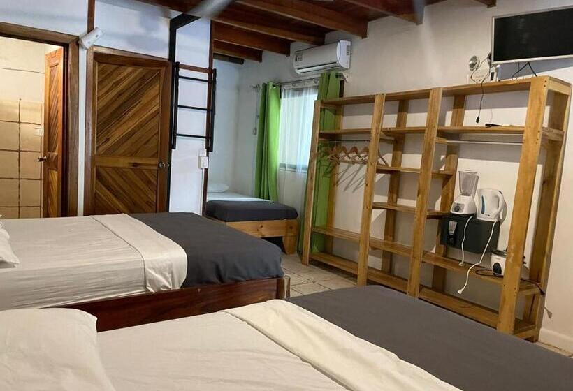 חדר לארבעה סטנדרטי עם נוף לגינה, Beach Cabinas