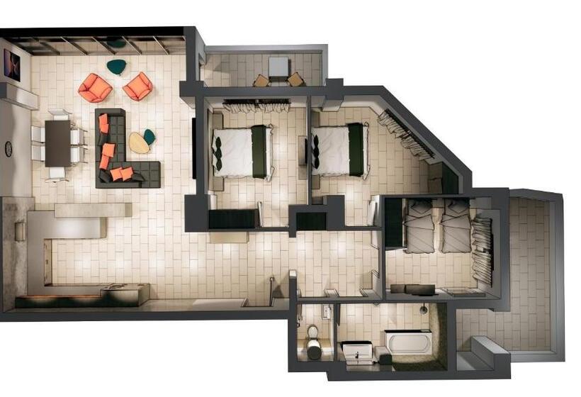 آپارتمان 3 خوابه, Residence Touristique Du Port