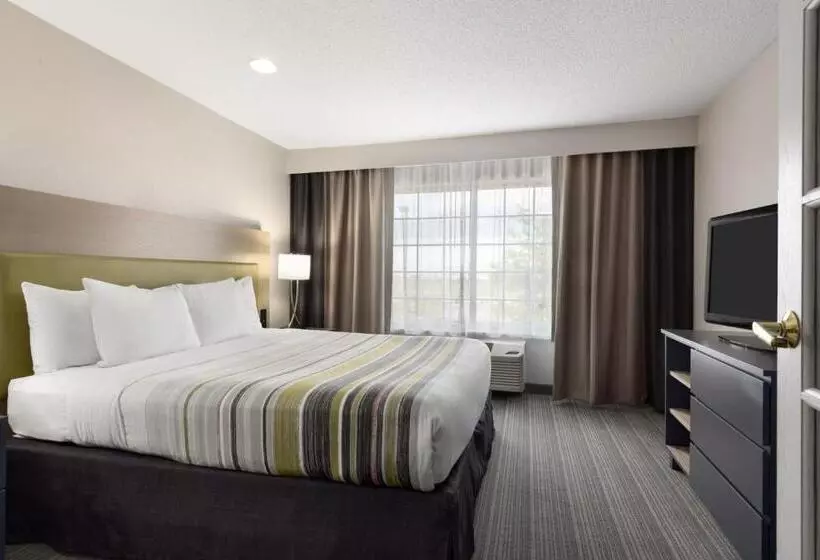 キングサイズベッドのスイートルーム, Country Inn & Suites By Radisson, Romeoville, Il