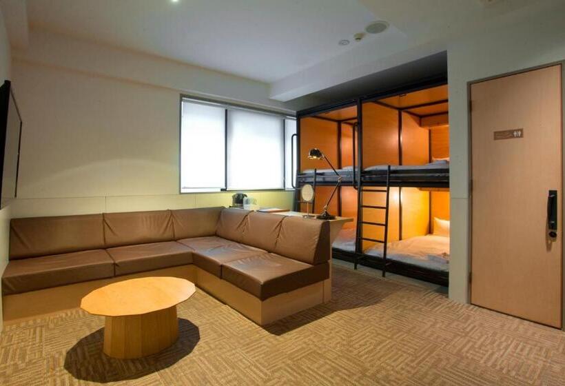 חדר סטנדרט לארבעה עם מיטת קומתיים, Kamon Hotel Namba