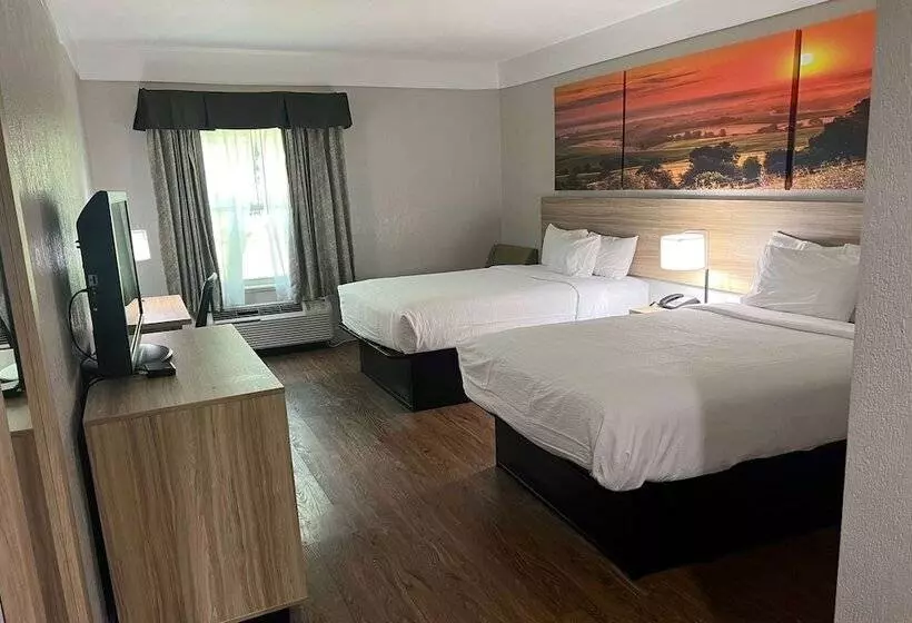２ダブルベッドのスタンダードルーム, Days Inn By Wyndham Denham Springsbaton Rouge East