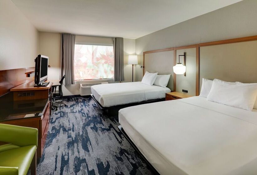 ２ダブルベッドのスタンダードルーム, Fairfield Inn By Marriott Las Colinas