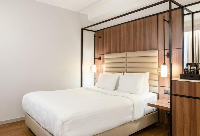 キングサイズベッドのデラックスルーム, Ac Hotel By Marriott Stockholm Ulriksdal