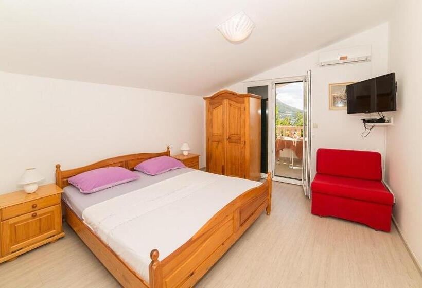 Quarto Triplo Estandar com Sacada, Villa Nada