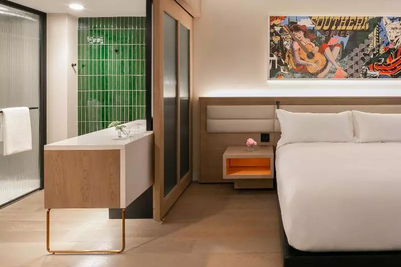身障者適用キングサイズベッドルーム, Hampton Inn & Suites Annapolis