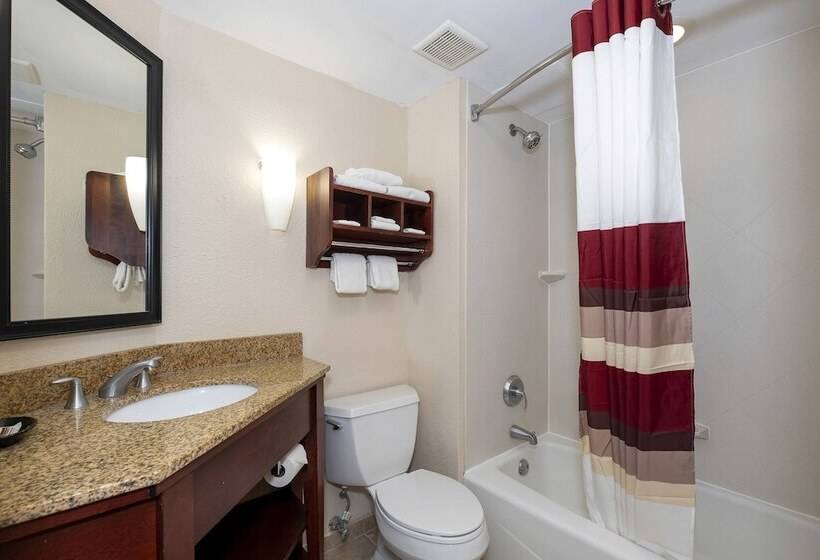 غرفه قياسيه سريرين مزدوجين, Red Roof Inn Meriden