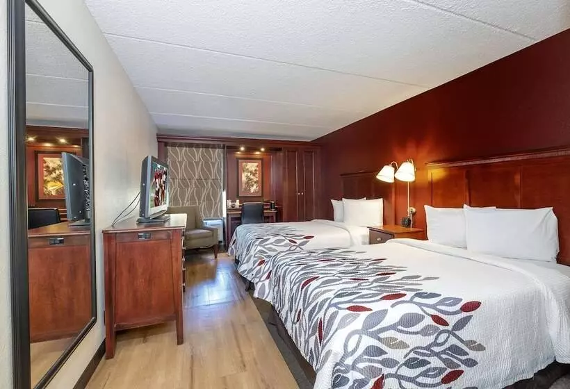 ２ダブルベッドのスタンダードルーム, Red Roof Inn Meriden
