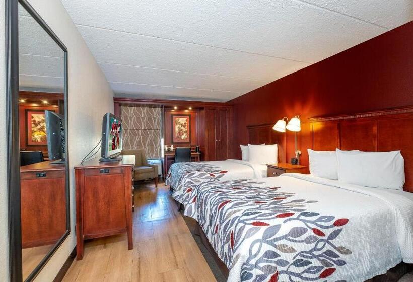 غرفه قياسيه سريرين مزدوجين, Red Roof Inn Meriden